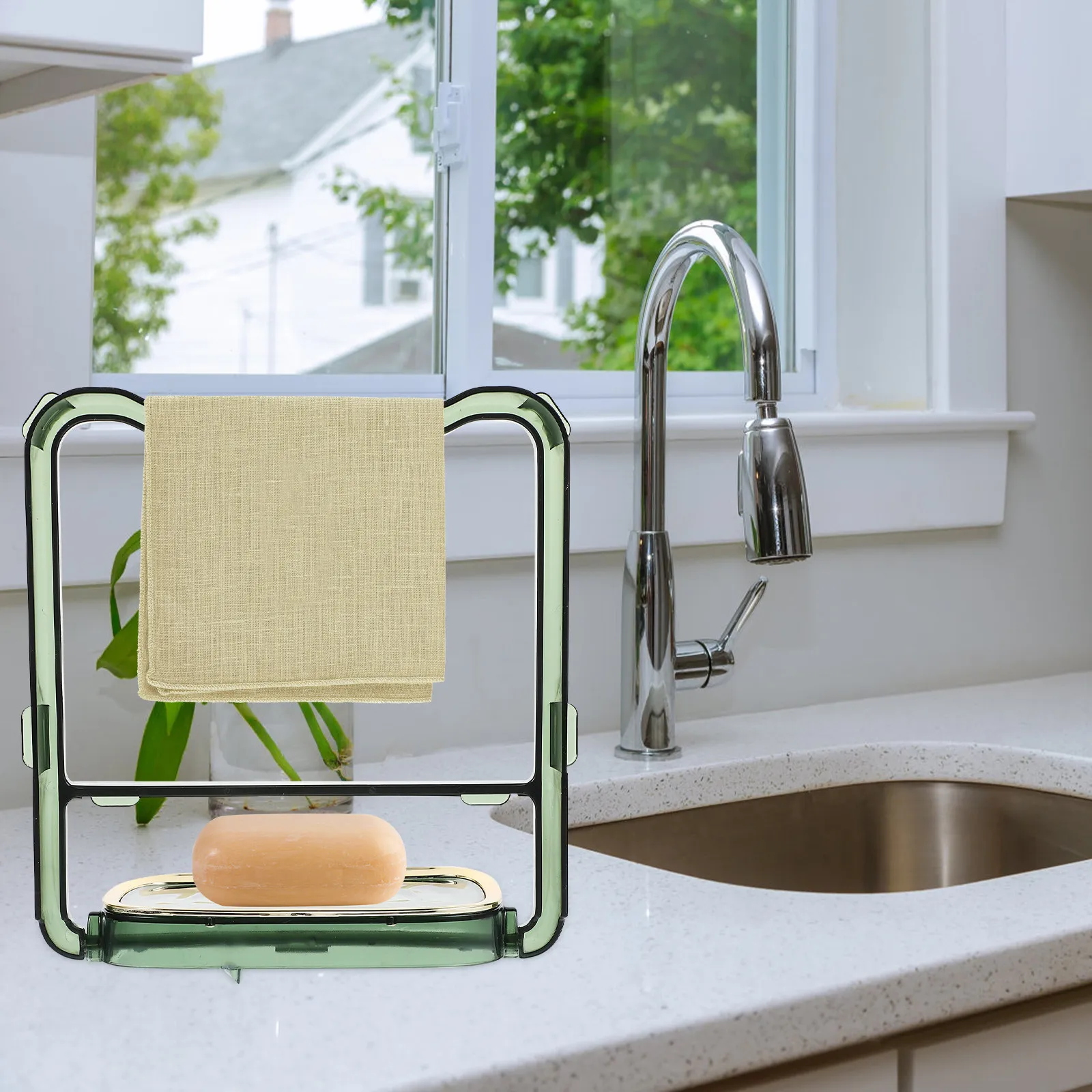 

Kitchen Sink Strainer Residue Filter Rack Mesh Strainer for Kitchen Sink Food Debris Hair Catcher Drain Basket Filter Holder