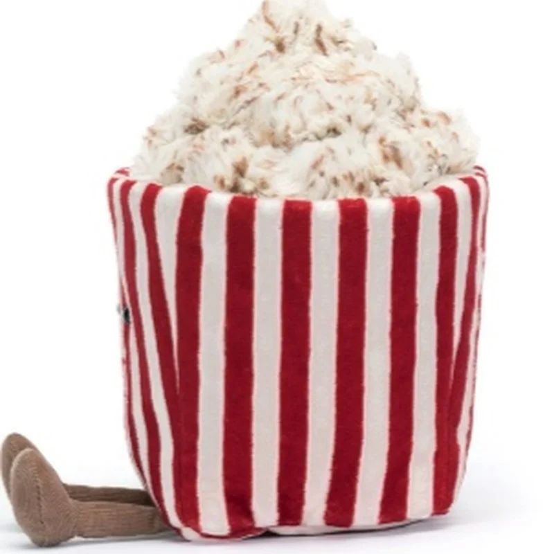 JELLYCAT Cute British Popcorn Plush Toy Comforting Stuffed Animal Gift For Girlfriend Soft Snuggly Toy Cartoon Character