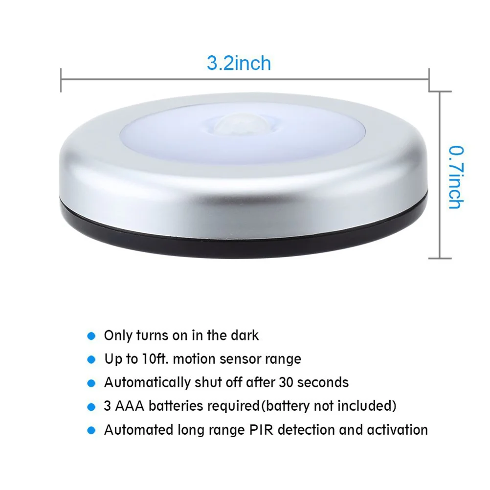 Operated IR Bewegingssensor LED Wandnachtlampje (Wit) LED wandlamp LED bewegingslicht LED sensorlicht