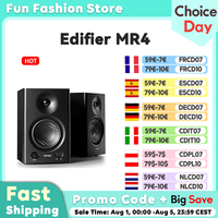 Edifier MR4 2.0 Speakers Studio Monitor (42W RMS) Class-D Amplifier Built-in DSP Wooden Enclosure TRS Balanced/AUX/RCA Inputs