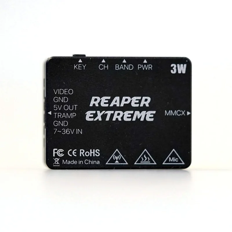 Foxeer 5.8G Reaper Extreme 3W 72CH VTX 25mW 200mW 500mW 1.5W 3W Regulowane części VTX FPV