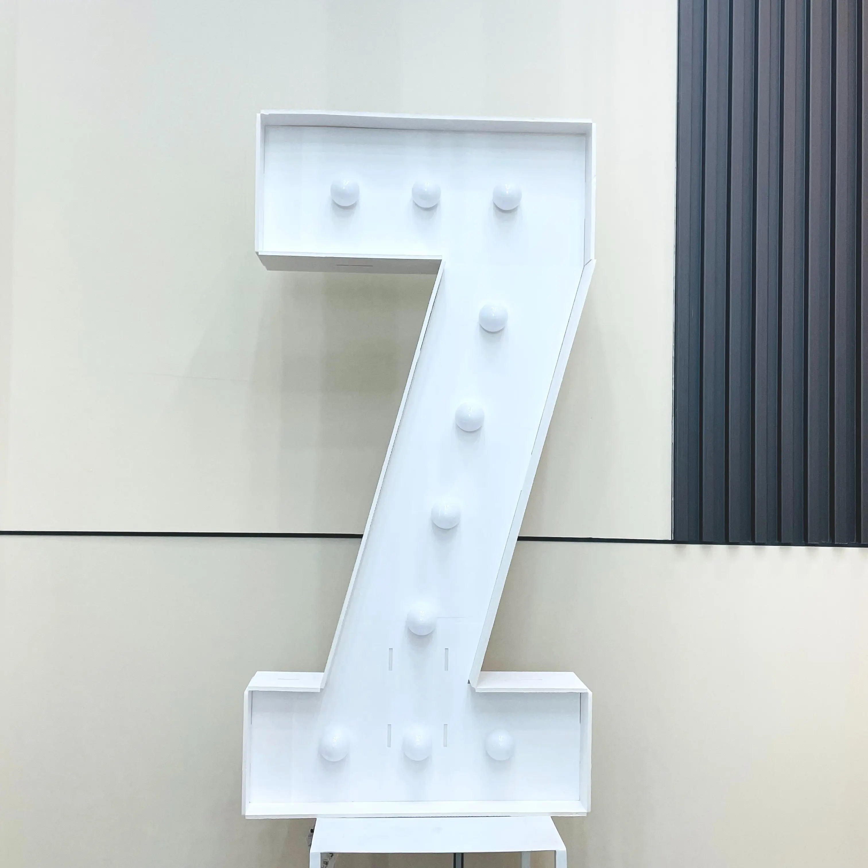 1Pc 73cm/28.7inch Light Up Digitale Marquee Frame KT Board Nummer 0-9 Plug-in KT Board Met Beugel LED Party Decoratief Licht Fo