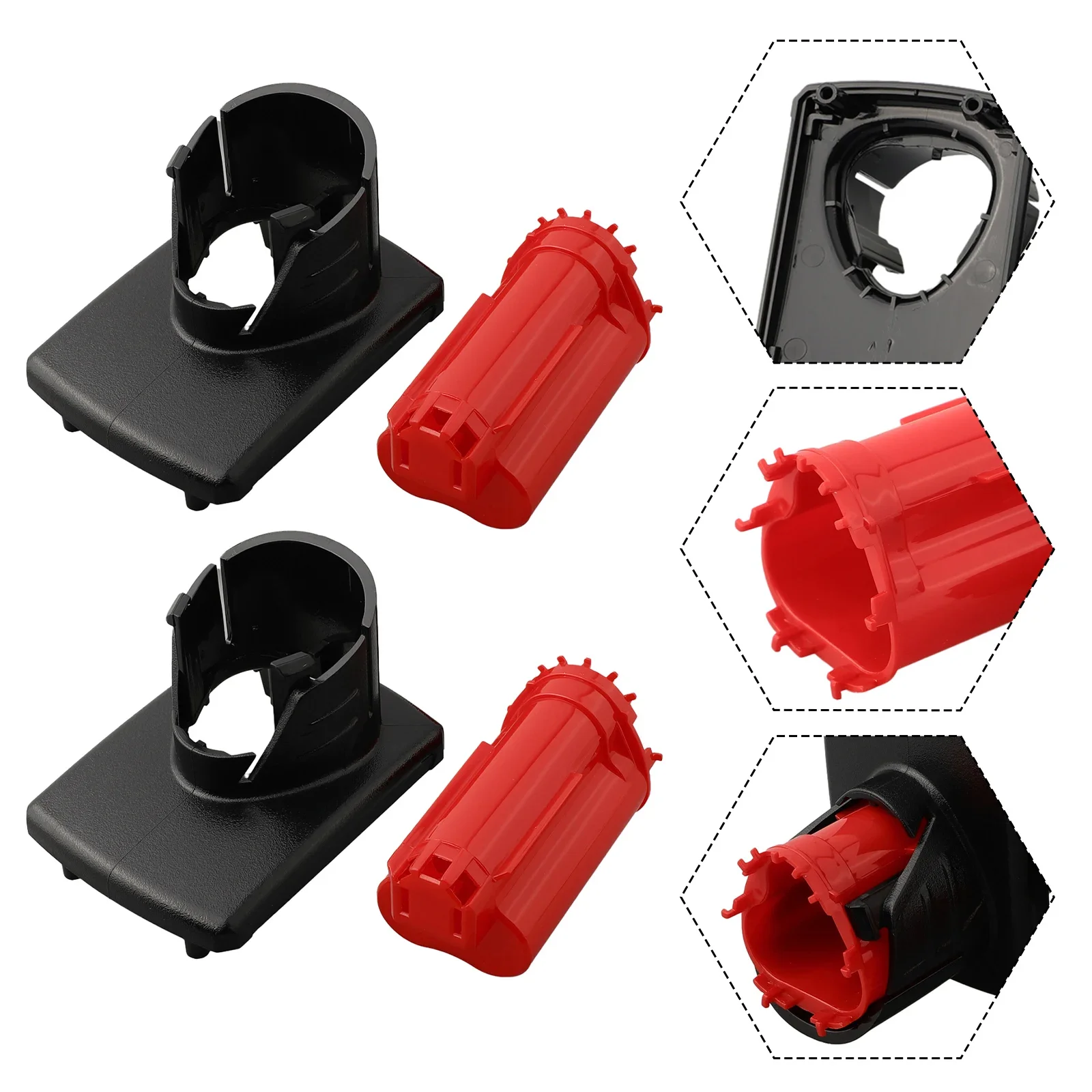 

4Pcs Plastic Case Parts Shells For 12V 48-11-2411 Battery Plastic Case PCB Circuit Board Label Tag Li-ion Battery Box Housing