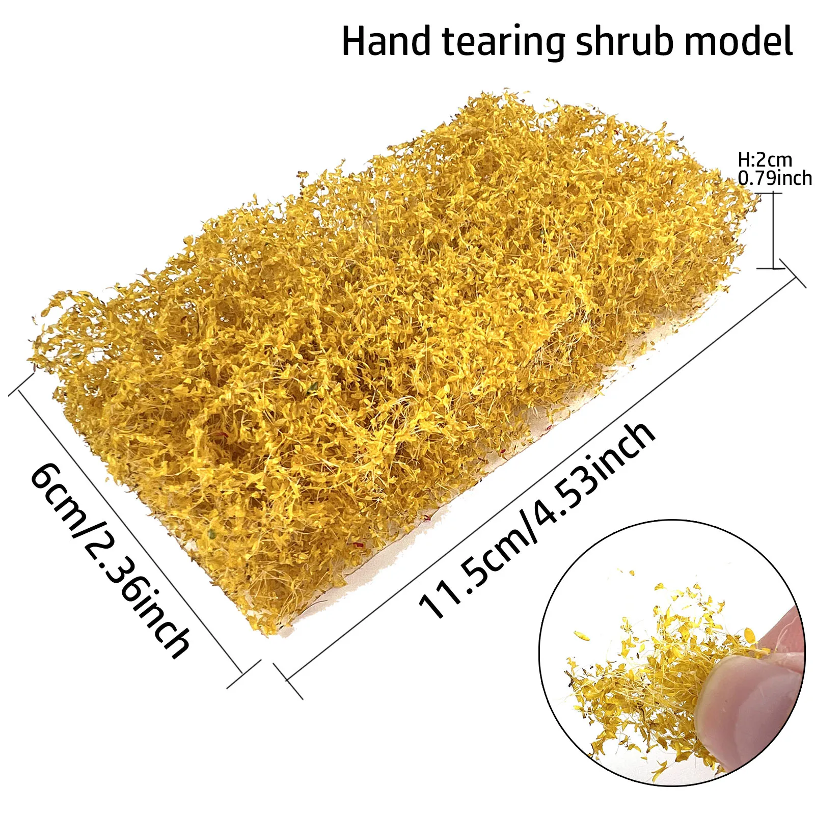 12 Colors Tearable Shrub Flower Grass Model Plant Clusters for Military Scene Railway Train Layout Diorama