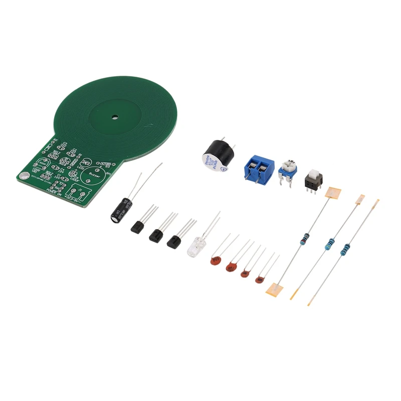 Less than 60mm Simple Metal Detector,for Assemble Kit DIY Electronic Soldering Practice,Metal Sensor Buzzer DC 3-5V