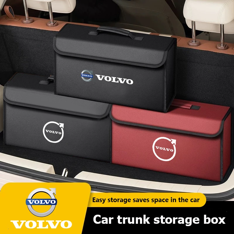 

Ящик для хранения большой емкости, портативный органайзер для багажника автомобиля, инструменты для Volvo ES90 EC40 EX40 EM90 XC90 V90 V60 XC60 V40 S80 S60 S90 C4