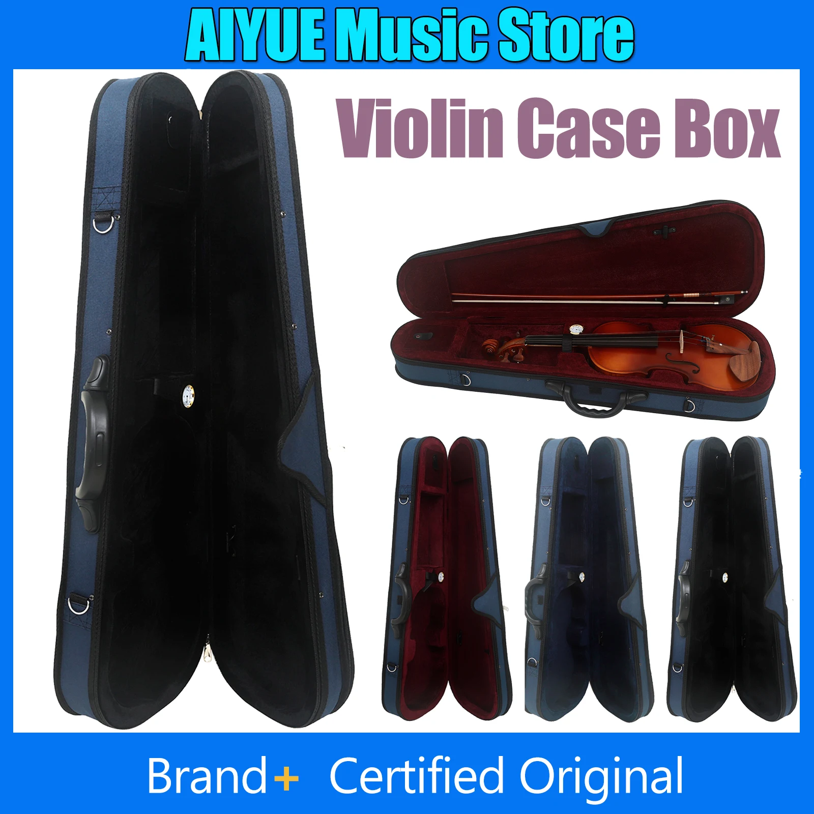 

IRIN Violin Case Box 3/4 4/4 Suitcase Oxford Cloth Fiddle Storage Box Violin Parts With Hygrometer String Instrument Accessories