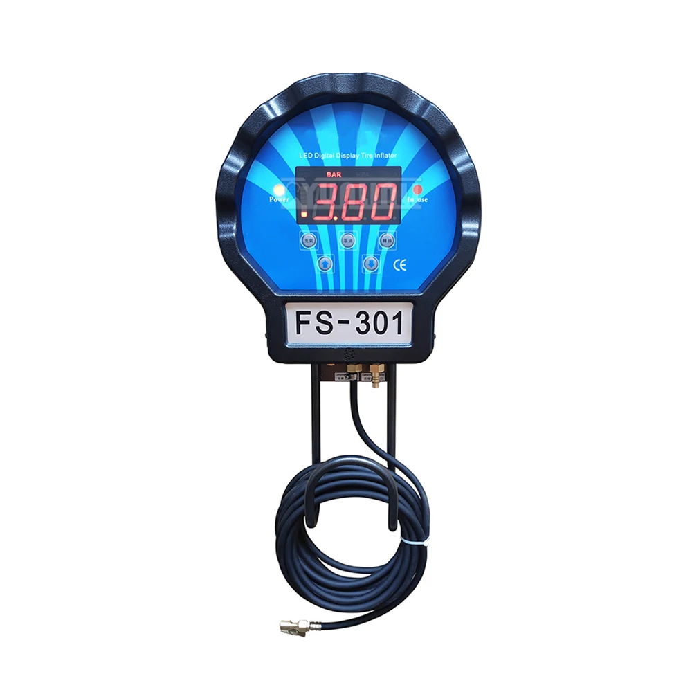 Fully Automatic Wall-mounted Tire Inflator FS-301-OPS Digital Display air pump Electric Air Compressor Tire Inflation Tool