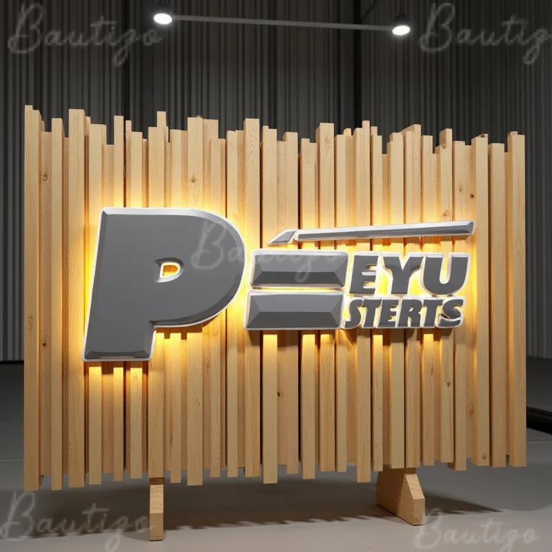 Custom LED Illuminated Backlit Sign 3D Metal Letters For Business Storefront Outdoor Waterproof Light Up Signage Display