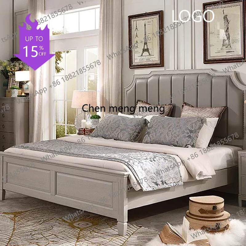 

L178 Современная кровать King Size с мягким изголовьем, роскошная, для детей, с изголовьем в форме головы человека/собаки, массажная, мебель для патио