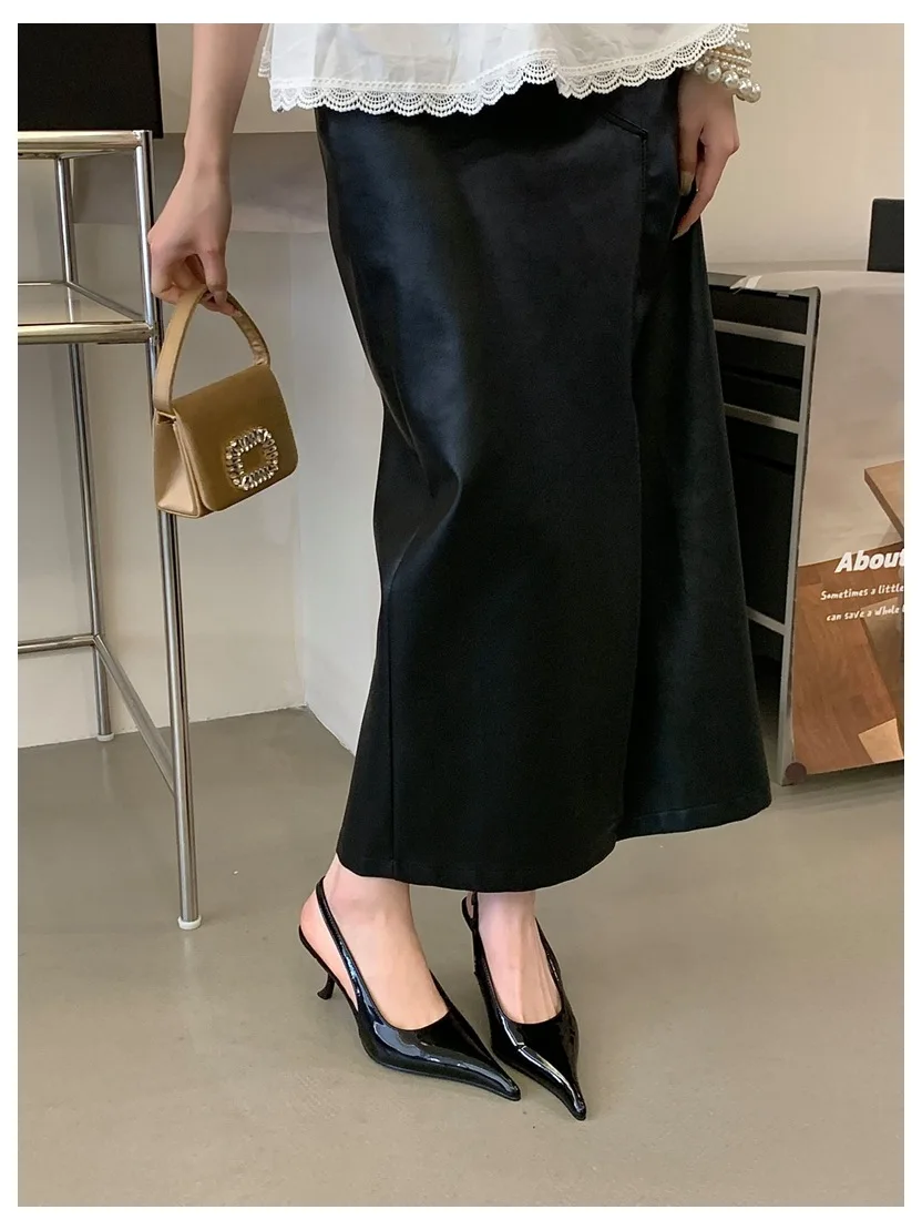 2026 SPring New Brand Pointed Toe Slingback Sandal Thin Heel Pumps Shallow Slip On Ladies Elegant Sandal Fashion Pumps For Party