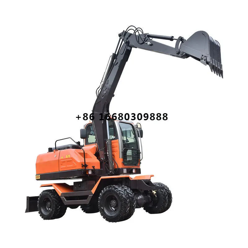 JINGGONG 150S New Wheel Excavators Bucket Excavator Construction Equipment Earthmoving Scrapers