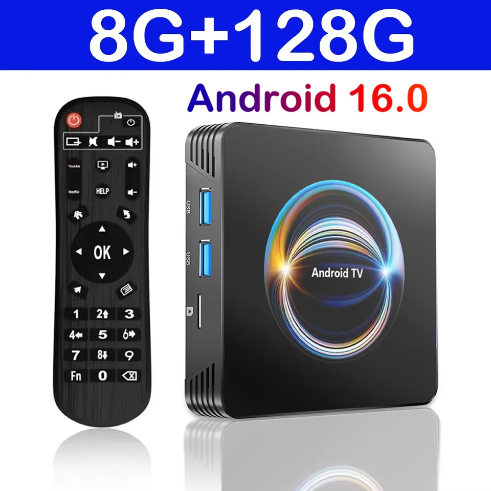 4K tv box ボックス スマート android tv box 5G WI X66 TV Box Android 16 ATV RK3528 Quad Core 5G Dual Wifi 8K 4K
