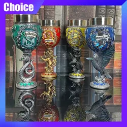 Harry Potter Goblet Hogwarrts 3D Stereoscopic Carving Magic School Coffee Tea Cups Goblet Decoration Model Collection Gift Kid