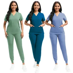 Wholesale Jogger Suit Doctor Nurse Scrubs Set Hospital Medical Surgical Uniforms Multicolor Women Wear Scrub Suit Doctor Uniform