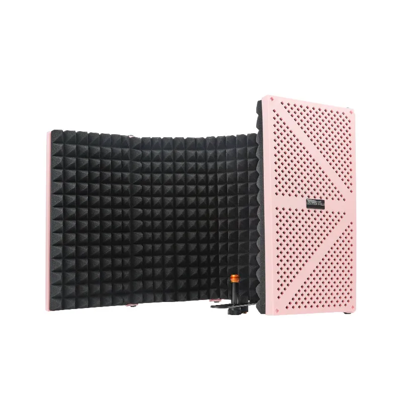 Microphone sound insulation cover windproof screen audio book blowout preventer sound absorption bracket set, recording studio