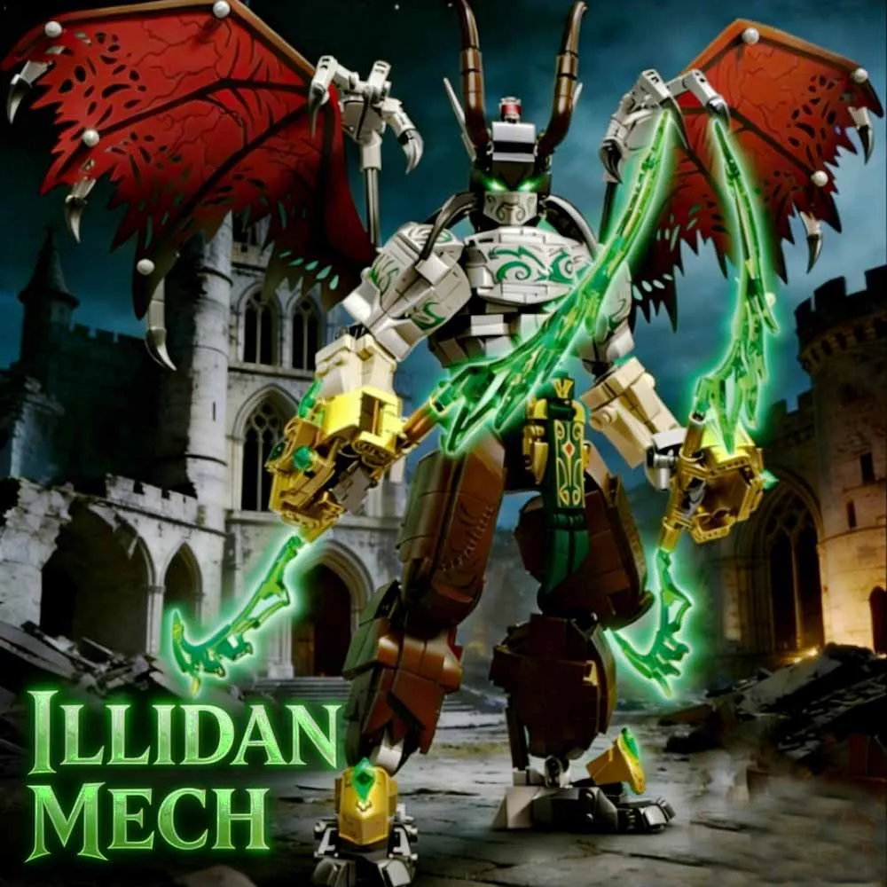 

В НАЛИЧИИ: Конструктор «Иллидан: Механический воин-демон» (1272 детали) — развивающая игрушка-головоломка для мальчиков, подарок для детей.