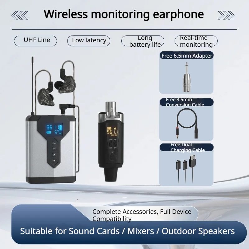 

Беспроводная UHF-система мониторинга в ушах, профессиональная IEM-система для сцены, прямых трансляций, выступлений групп и певцов