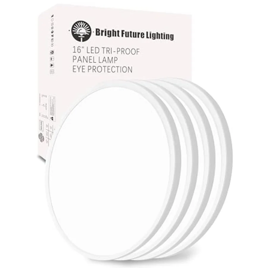 

4Pack 16 Inch Led Flush Mount Ceiling Light32W 3480LM 3000K/4000K/6000K 3CCT Selectable White Ultra-Slim Ceiling Lighting Fixtu