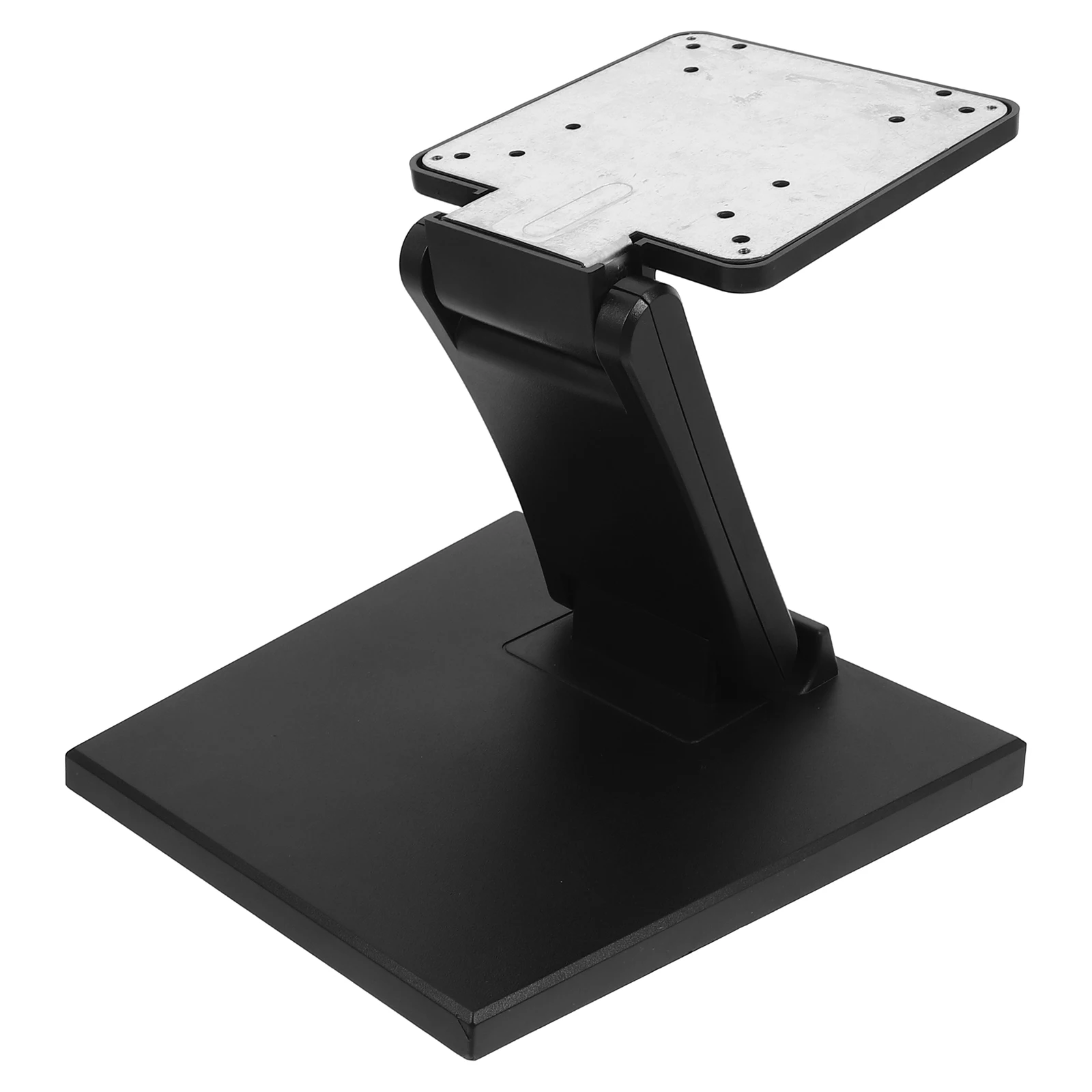 

Foldable Monitor Stand for 10-27 Inch Base Adjustable Height Black Riser Single Arm MountBracket Stability Enhancement Fold