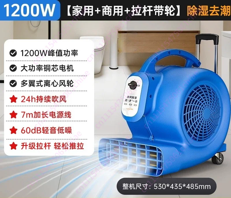 Blower Floor Dryer Commercial High Power Small Household Hair Dryer Toilet Toilet Floor Strong Dehumidification