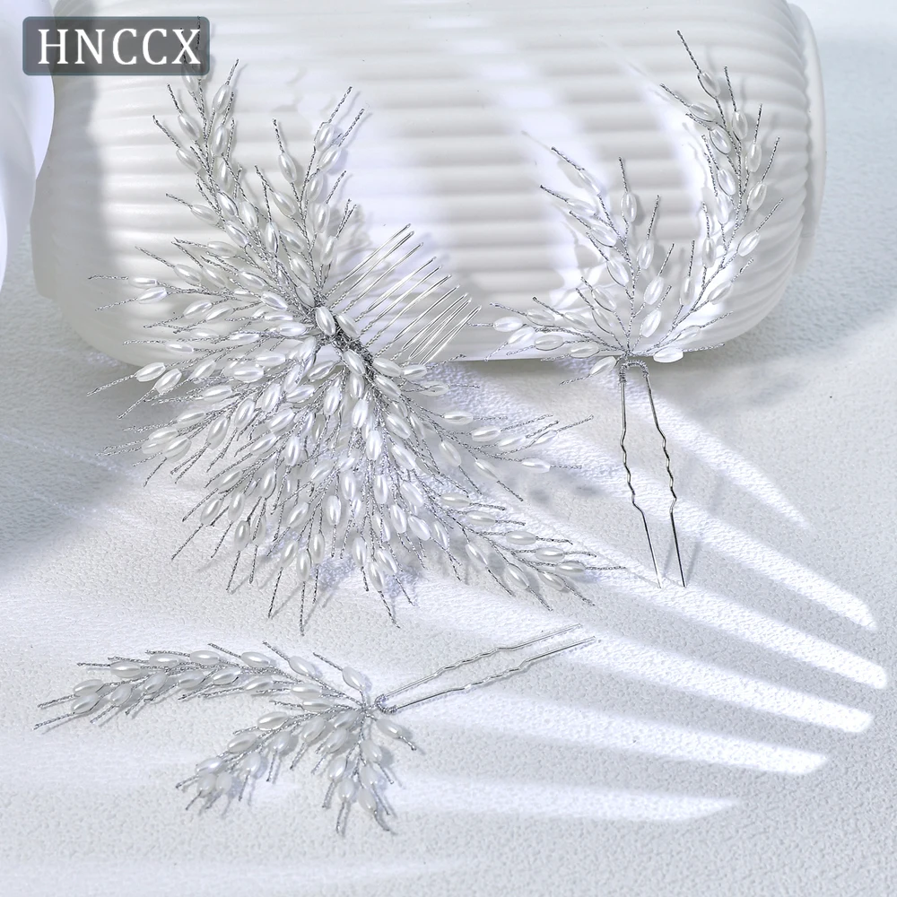 

YouLaPan Pearl Beaded Hair Comb Sets Vintage Women Hair Forks Hairpins Exquisite Bridal Headwear Wedding Hair Accessories HP958