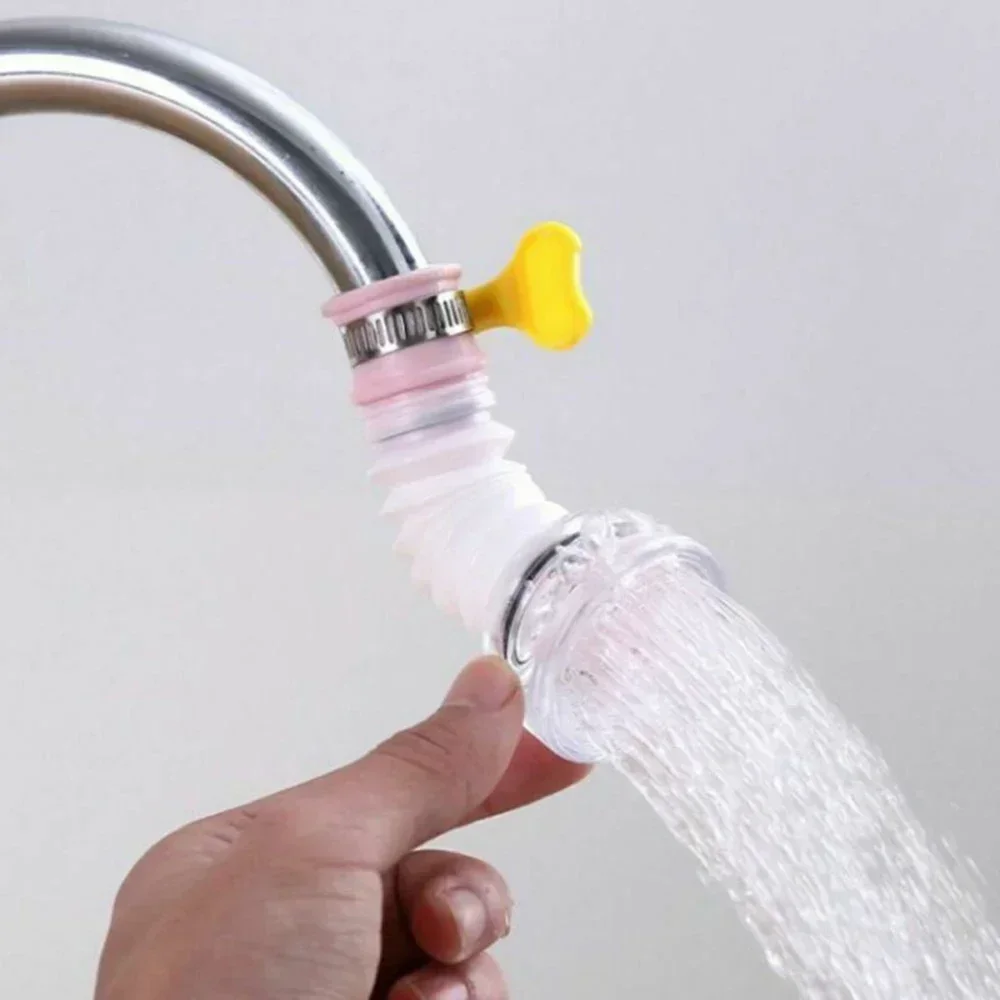 360°Swivel Extension Kitchen Faucet Aerator Telescopic Hose Sprayer Filter Diffuser Water Saving Nozzle Bath Faucet Connector