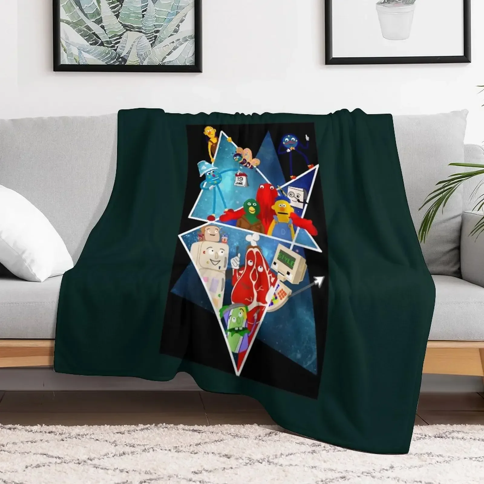 Don_t Hug Me I_m Scared Tribute Throw Blanket Thermal cosplay anime Sofa Quilt Luxury St Blankets