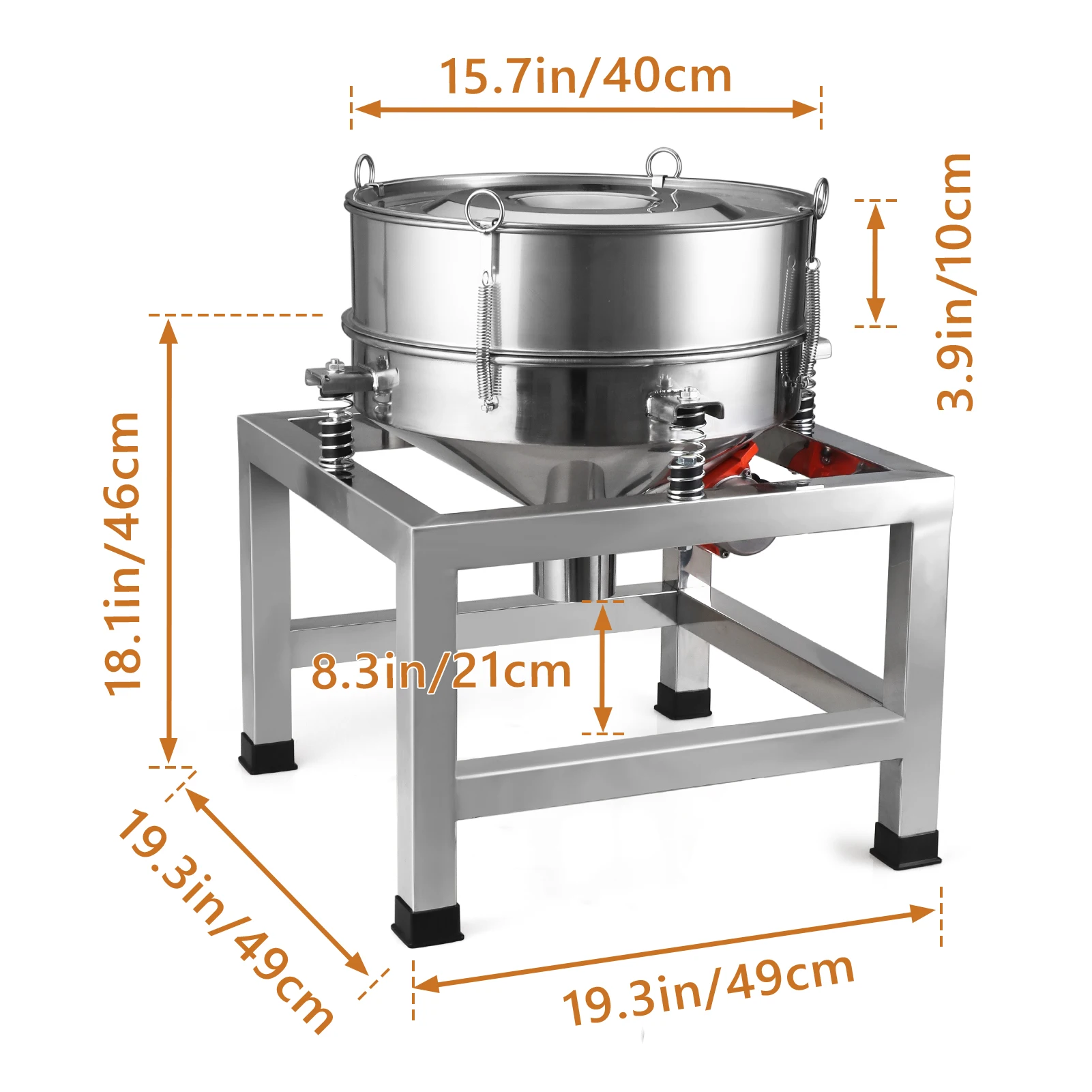 Vibrating screen sieve powder machine stainless steel small electric sieve filter medicine powder Vibration screening machine