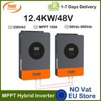 12.4KW 48VDC Solar Power Inverter With 120A MPPT Solar Charger 220V/230V AC Off-Grid Inversor Support Parallel RS485 BMS No Tax