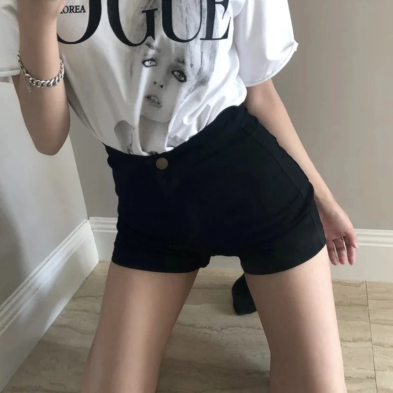 High Waist Denim Shorts Women Summer 2024 New Korean Fashion Loose Jeans Sexy Wide-leg Pants Stylish Denim Short