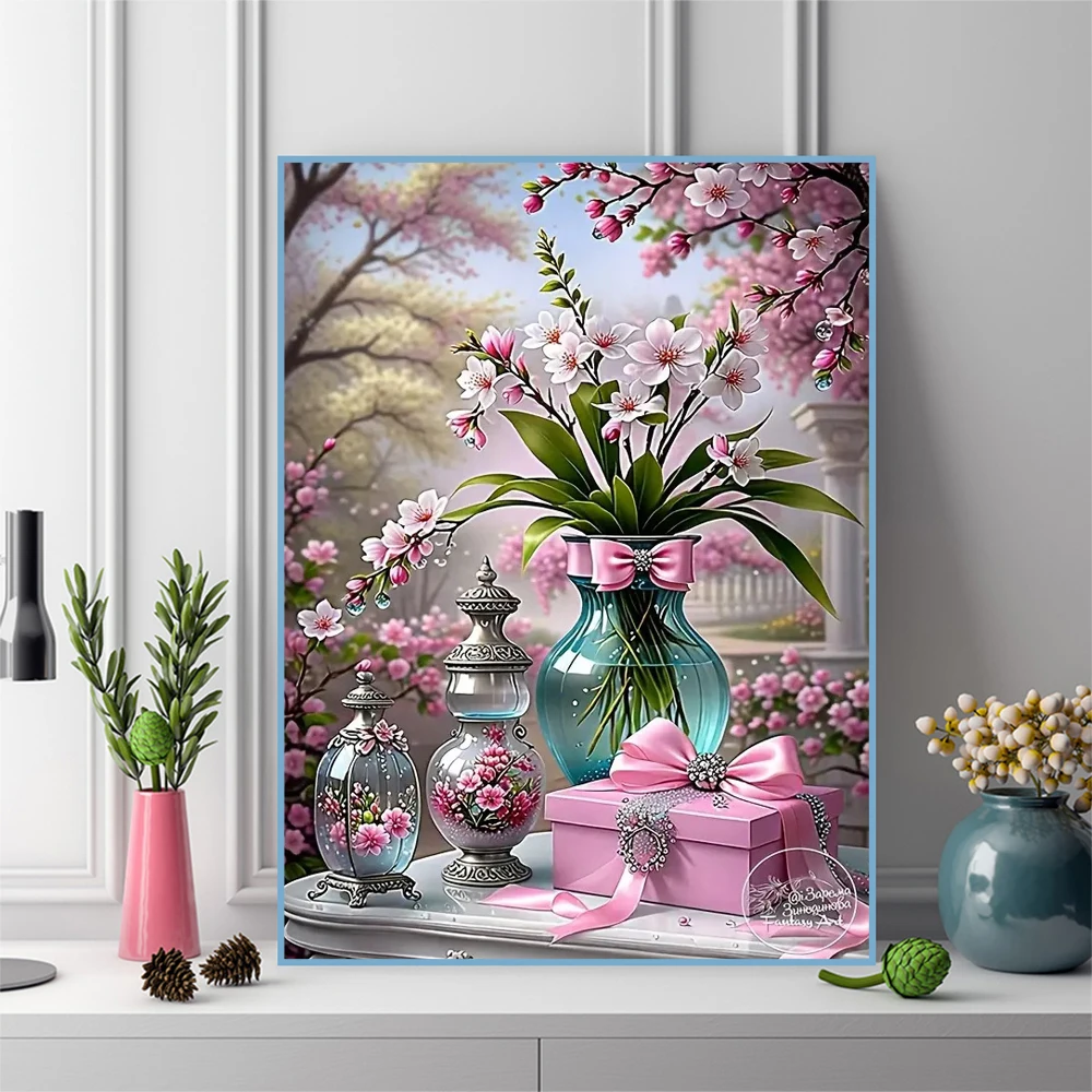 Momoart pintura de diamante fl - Embroidery Flower reseña y precio