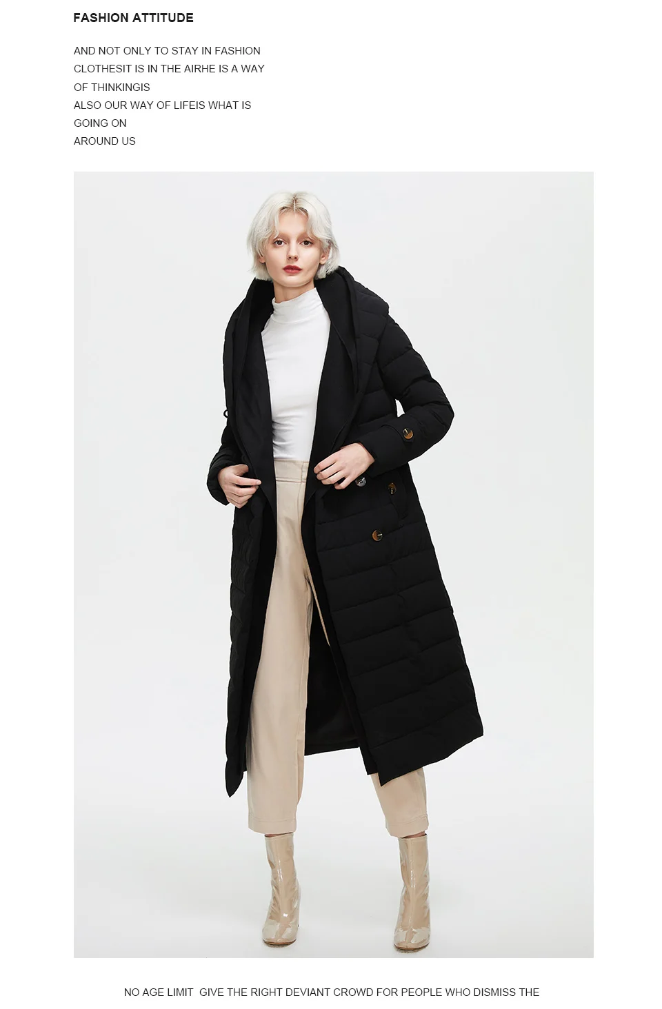 Astrid Winter Coats Women Oversize Fake Two Piece Long Thick Jacket Female Warm Cotton padded fashion Outwear with a hood 7283