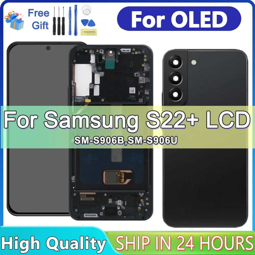 

For OLED For Samsung S22 Plus 5G S906 S906B S906B/DS LCD Touch Screen Digitizer For samsung S22 Plus 5G LCD Display