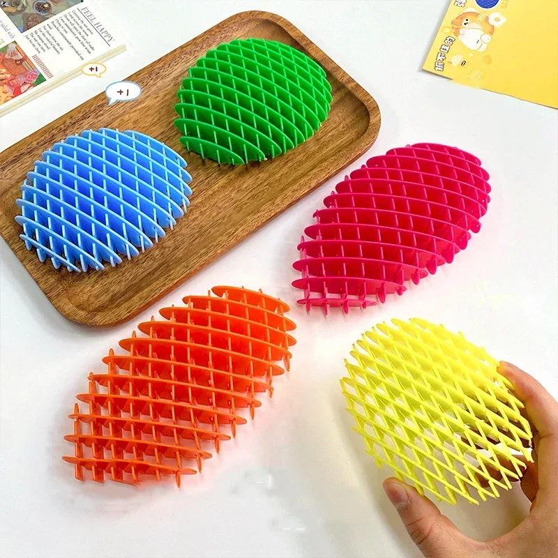 2025 DIY gusano telescópico Fidget juguete malla elástica pelota para aliviar el estrés diversión alivio del estrés para niños y adultos Idea de regalo creativa