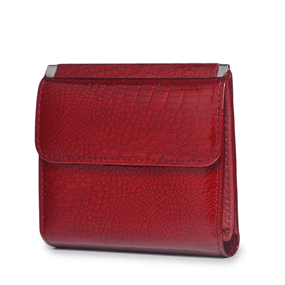 

Mini Women's Wallet Magnetic Clasp Short Alligator Luxury Small Ladies Wallet Female Mini ID Card Holder Clutch Bag Money Bags