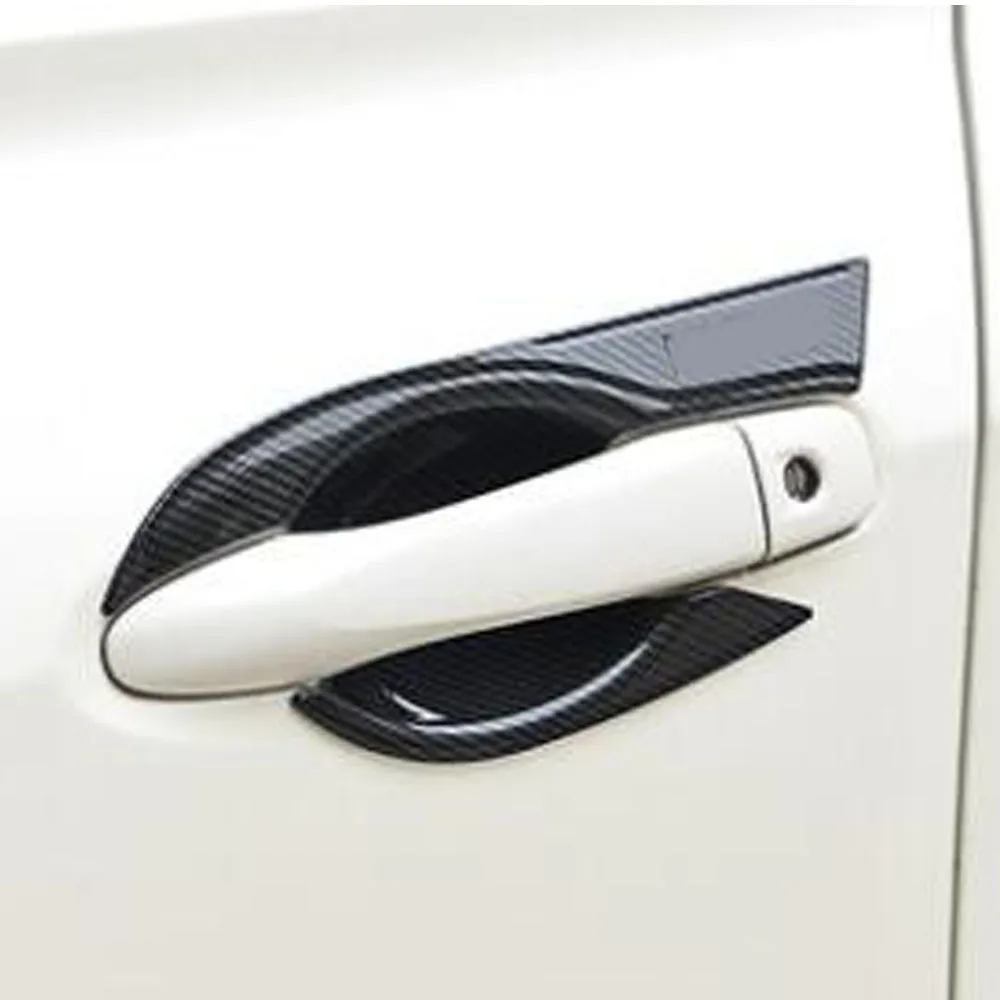 Car Cover Trim ABS Chrome Door Bowl Stick Lamp Frame Armrest Handrail 4/8PCs For Nissan Kicks 2017 2018 2019 2020 2021 2022 2023