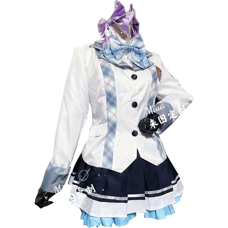 Custom Made Ongeki Suzushima Arisu  Cosplay Costume School Dress Women Anime Outfits Halloween Uniform Tailor Suits Party Cloth