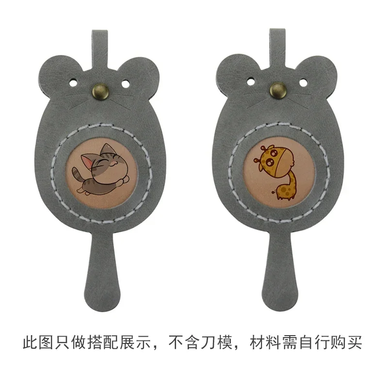 Totoro Key Chain Pendant Mouse Year Manual Leather Products Handmade Leather Die Customization