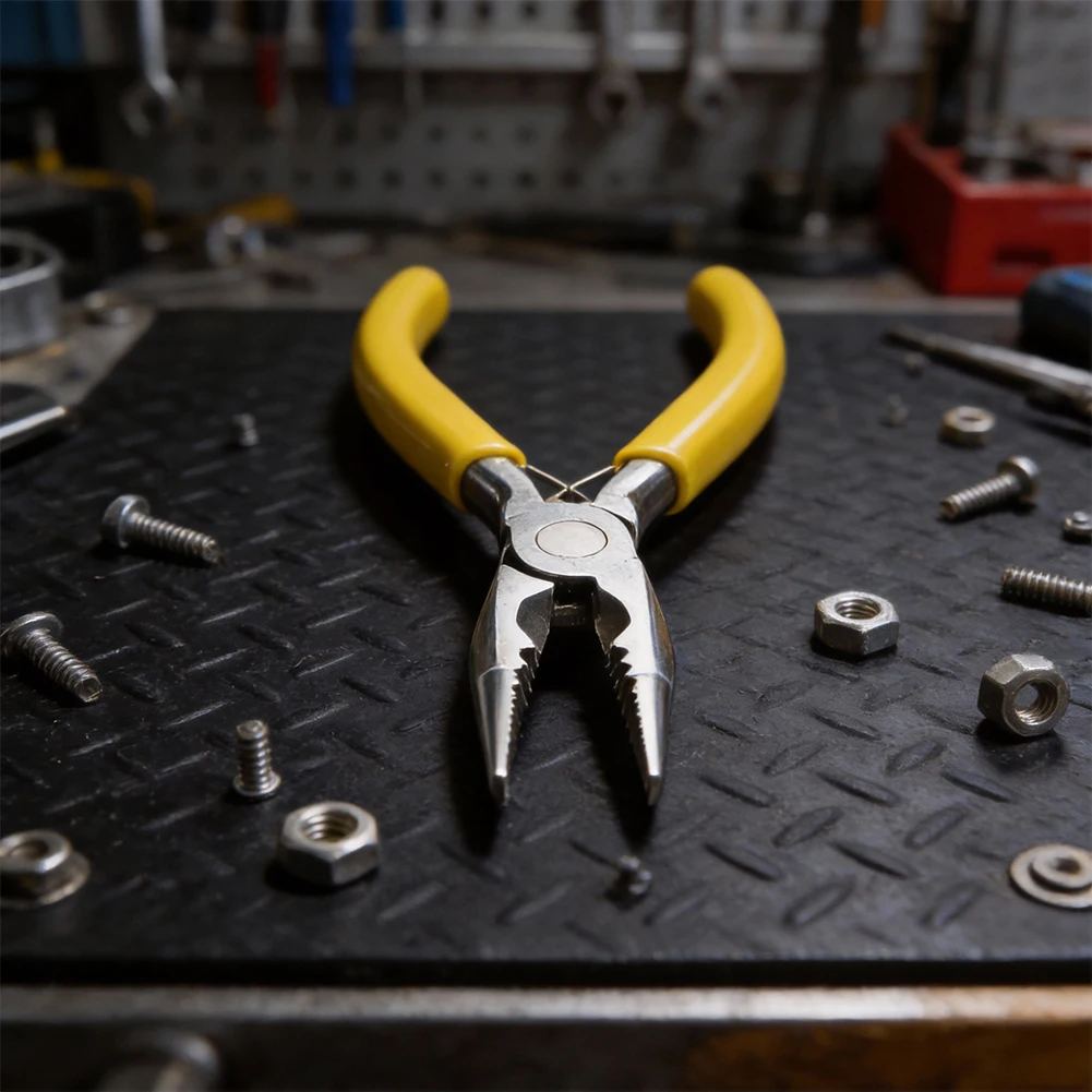 3-in-1 Jewelry Pliers 5 Inch for Cutting Bending and Holding with Coated Handle Suitable for Fine For Craft and Beading