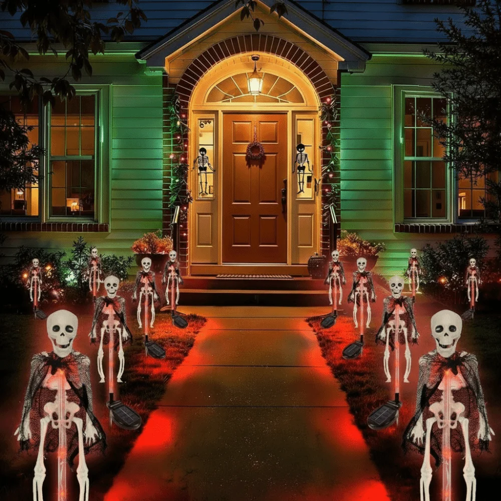 Ghost Purple Light Halloween Decorations Spider Ball-Shaped Outdoor Use Waterproof Lamp Solar Lamp Outdoor Garden