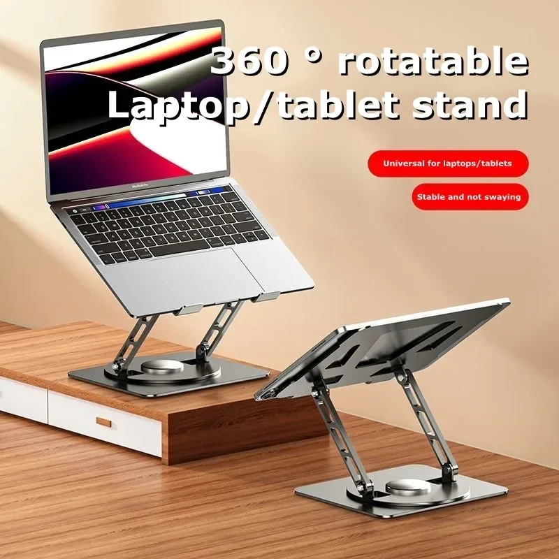 Portable 360 Degree Rotatable Metal Foldable Bracket Stand for IPad Samsung Xiaomi Huawei Tablet/Laptop Universal Desktop Holder