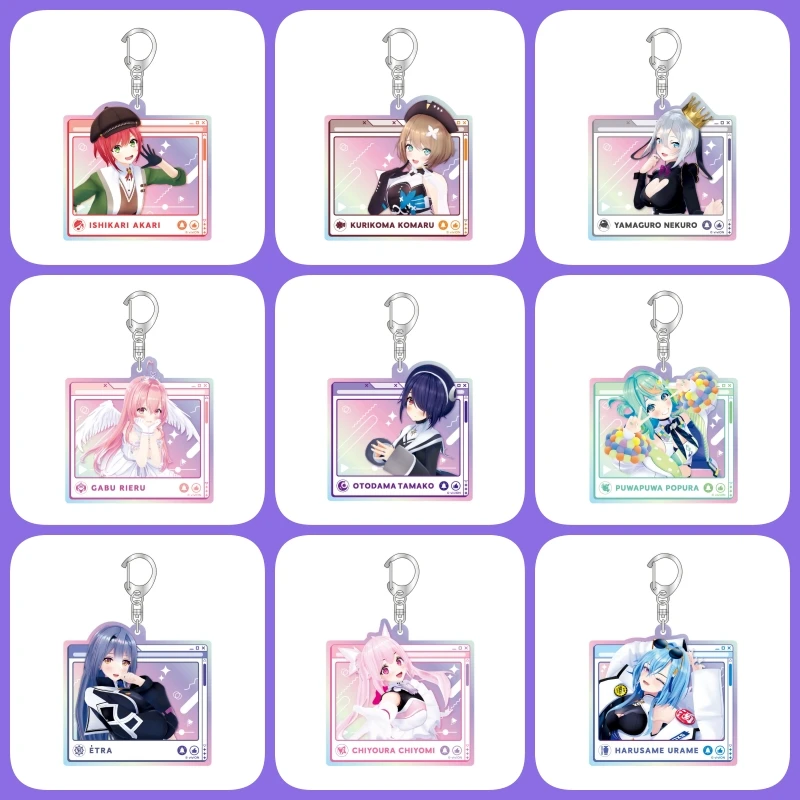 

Aogiri High School VTuber Acrylic Keychain URUTORAGRAU TAMAKO OTODAMA Pendant Bag Car Keychain Cell phone Pendant Gifts