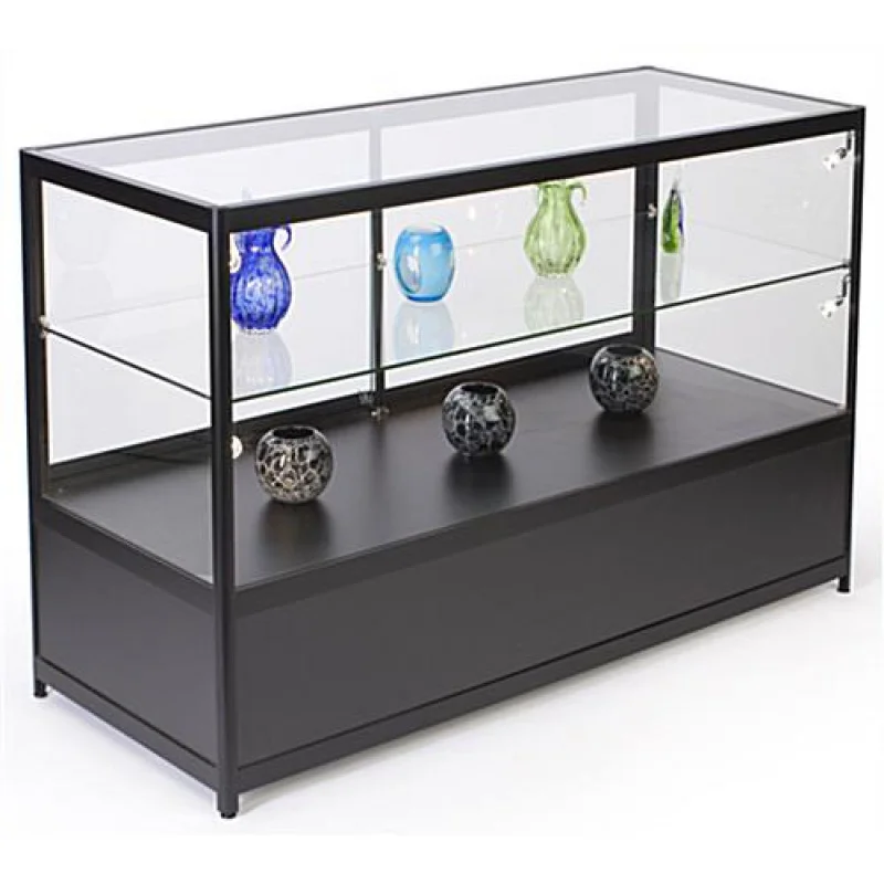 Vitrine en verre multifonctionnelle personnalisée avec lumières LED, vitrine élégante pour bijoux, vitrine pour magasin de détail