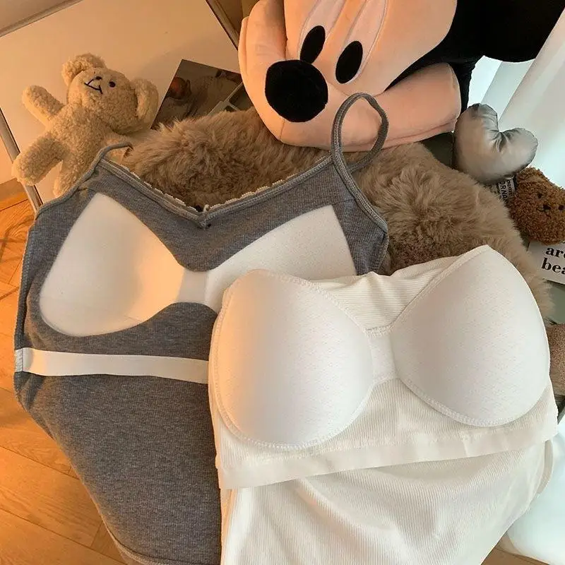 الحلو الدانتيل Bowknot رداء علوي من دون أكمام للنساء القمم مضلع بروتيل المرأة الصيف الأساسية مطاطا TankTop مع وسادة الصدر Y2k الفتيات قطعة واحدة سترة