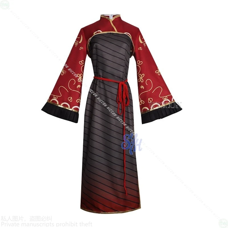 ชุดคอสเพลย์เจีย ซีชุน อนิเมะ เกม ลิมบัส คอมพ์ไพร์ สไตล์น่ารักแบบจีน ชุดกี่เพ้าสีแดง ชุดกี่เพ้าแบบย้อนยุค ชุดโลลิต้า สำหรับฮาโลวีน คริสต์มาส ปีใหม่