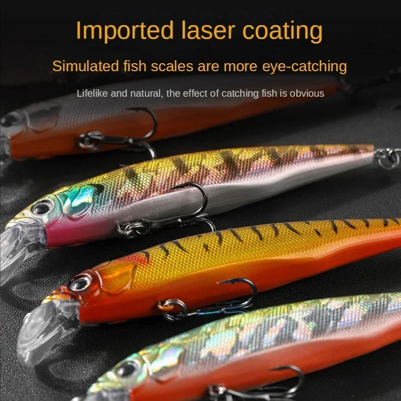 1PC Floating Minnow Fishing Lure 8g Mm 19g 110mm Artificial Hard Bait Suspend Crankbait Magnetic System Wobblers for Pike Bass