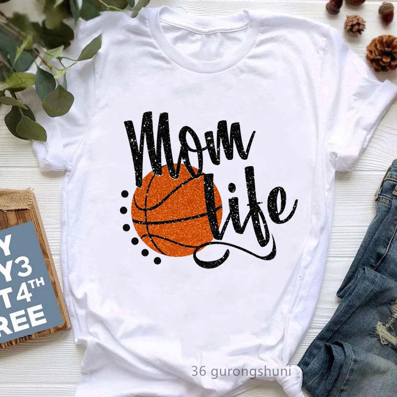 Love Football Mom Graphic Print T-Shirt Women Clothes 2024 Funny Tshirt Femme Harajuku Shirt Short Sleeve T Shirt Female Tops