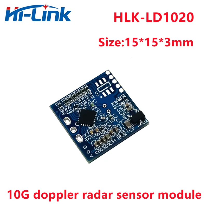 Free Shipping Hi-Link 10GHz Microwave 3.3V HLK-LD1020 Radar Sensor Module Low-power Micro-motion Intelligent Sensing Sensor 1T1R