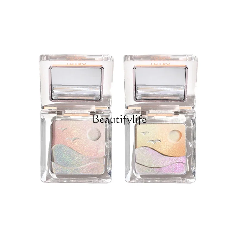 

Two-Color Highlight Face Brightening Diamond Pearlescent Glitter Polarized Makeup Palette